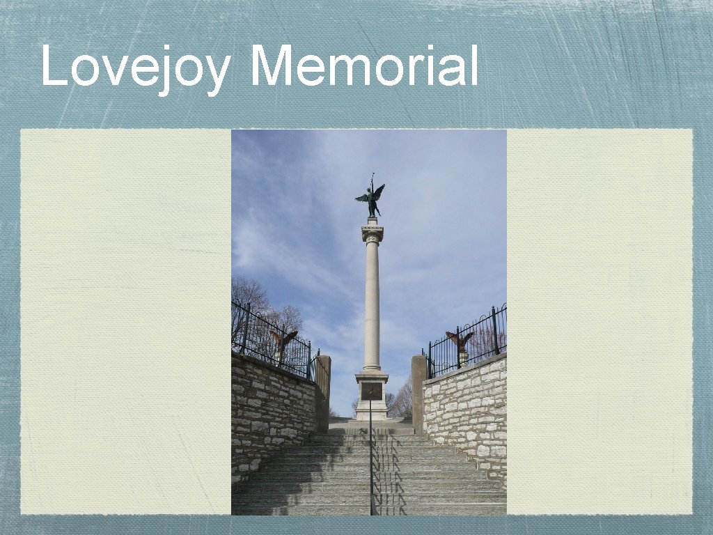 Lovejoy Memorial 