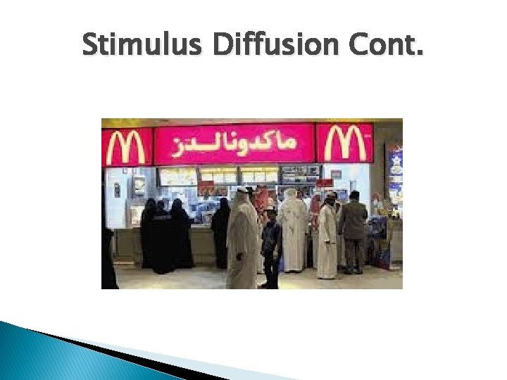 Stimulus Diffusion Cont. 