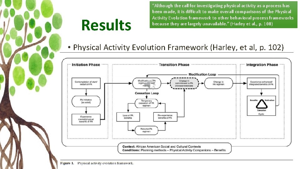 Results “Although the call for investigating physical activity as a process has been made,