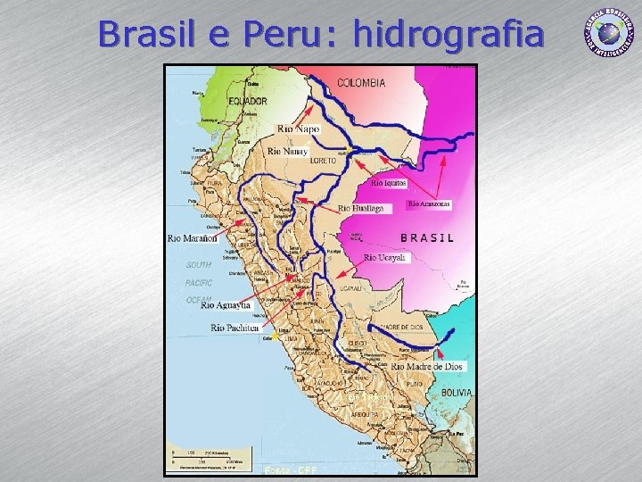 Brasil e Peru: hidrografia 