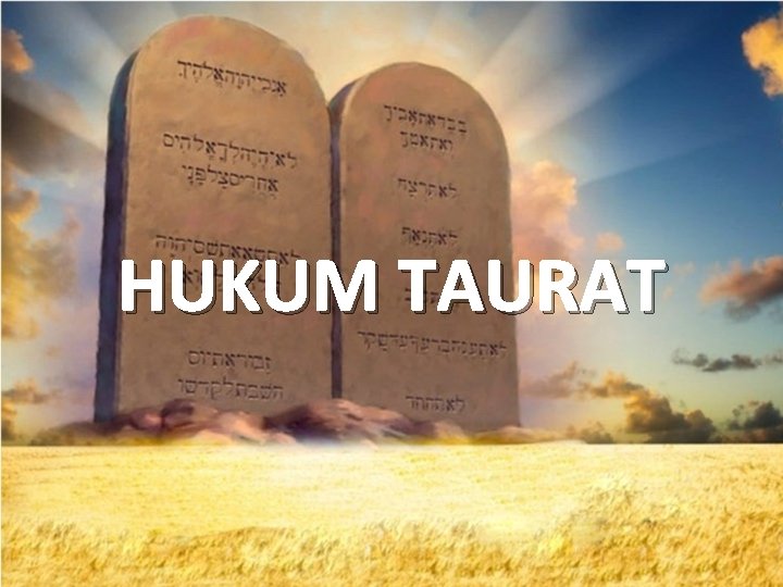 HUKUM TAURAT 