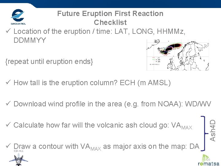 Future Eruption First Reaction Checklist ü Location of the eruption / time: LAT, LONG,