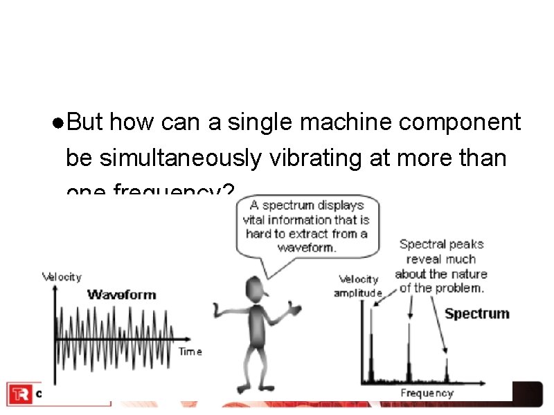 ●But how can a single machine component be simultaneously vibrating at more than one