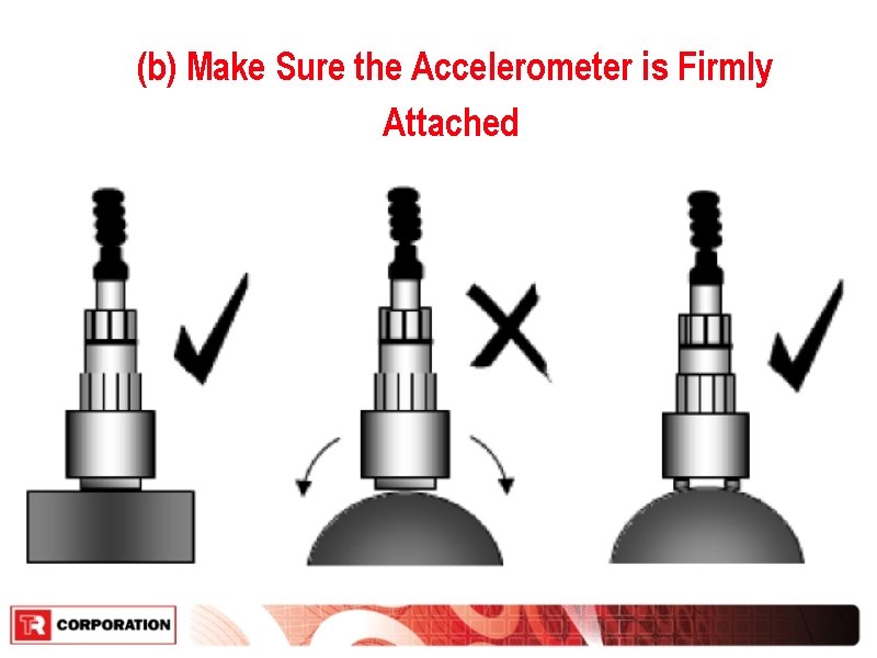 (b) Make Sure the Accelerometer is Firmly Attached 