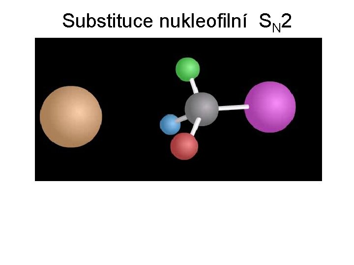 Substituce nukleofilní SN 2 