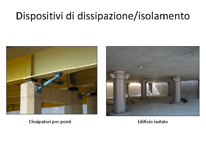 Dispositivi di dissipazione/isolamento Dissipatori per ponti Edificio isolato 