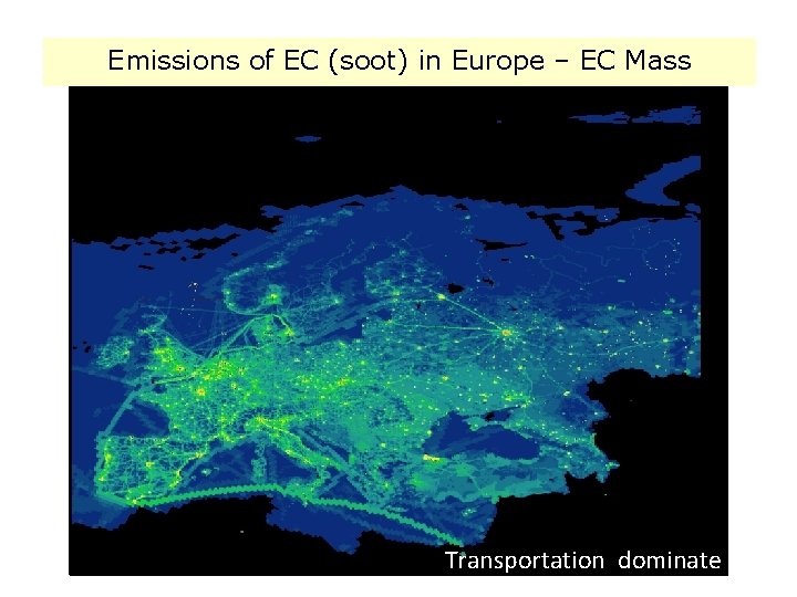 Emissions of EC (soot) in Europe – EC Mass 3/9/2008 WP 1. 3 Transportation