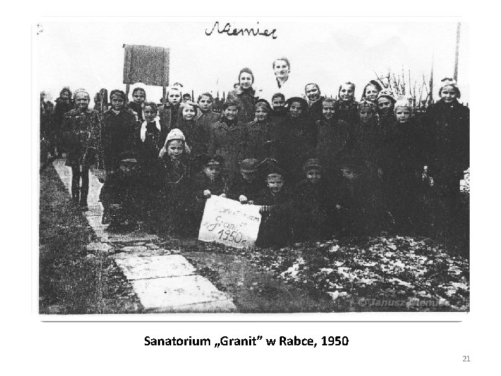 Sanatorium „Granit” w Rabce, 1950 21 