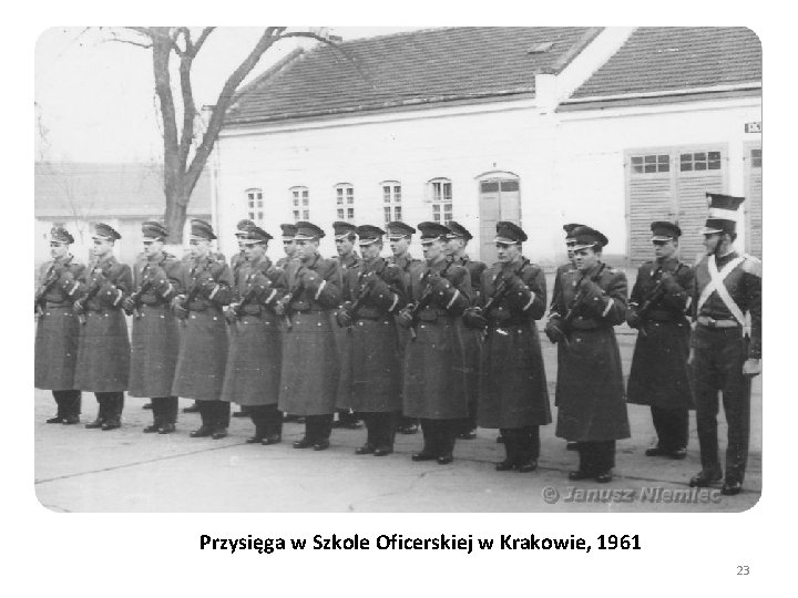 Przysięga w Szkole Oficerskiej w Krakowie, 1961 23 