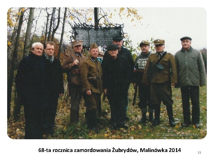 68 -ta rocznica zamordowania Żubrydów, Malinówka 2014 33 