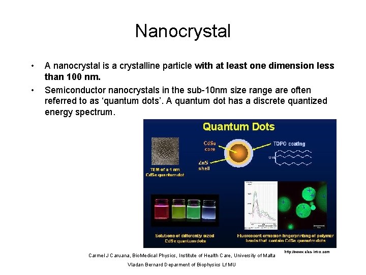 Nanocrystal • • A nanocrystal is a crystalline particle with at least one dimension