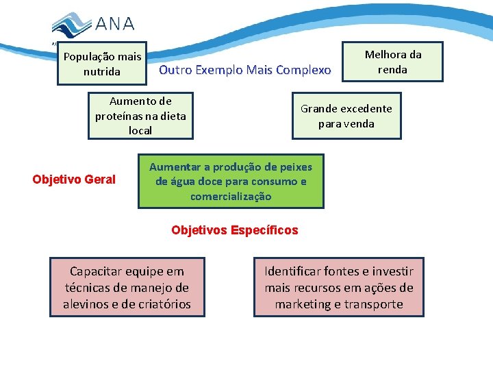 População mais nutrida Outro Exemplo Mais Complexo Aumento de proteínas na dieta local Objetivo