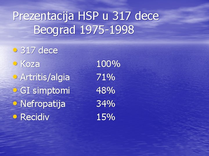 Prezentacija HSP u 317 dece Beograd 1975 -1998 • 317 dece • Koza •