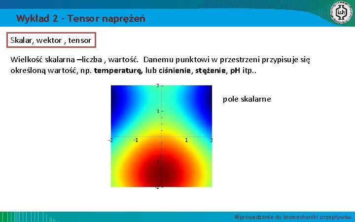 Wykład 2 – Tensor naprężeń Skalar, wektor , tensor Wielkość skalarna –liczba , wartość.