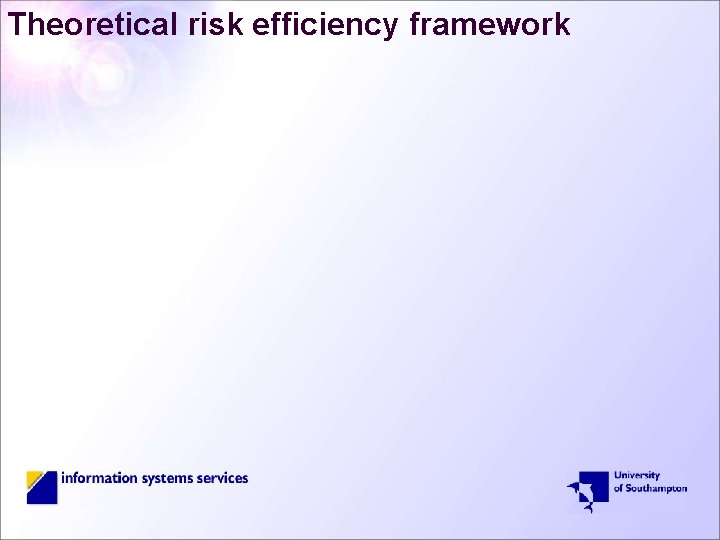 Theoretical risk efficiency framework 