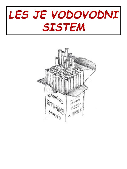 LES JE VODOVODNI SISTEM 