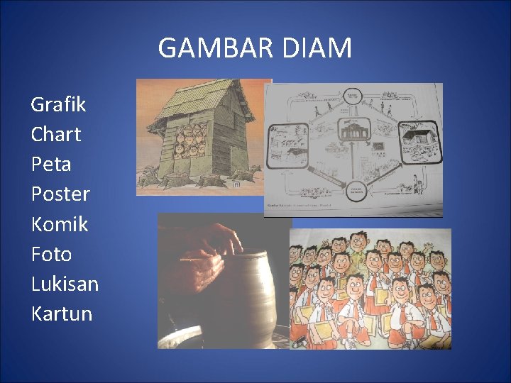 GAMBAR DIAM Grafik Chart Peta Poster Komik Foto Lukisan Kartun 