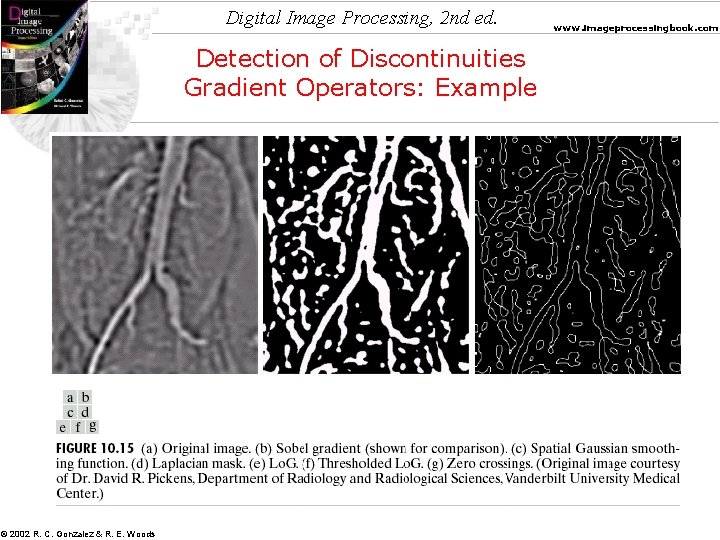 Digital Image Processing, 2 nd ed. Detection of Discontinuities Gradient Operators: Example © 2002