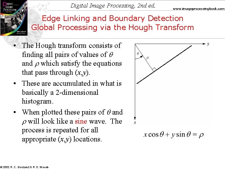 Digital Image Processing, 2 nd ed. www. imageprocessingbook. com Edge Linking and Boundary Detection