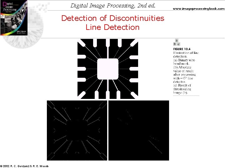 Digital Image Processing, 2 nd ed. Detection of Discontinuities Line Detection © 2002 R.