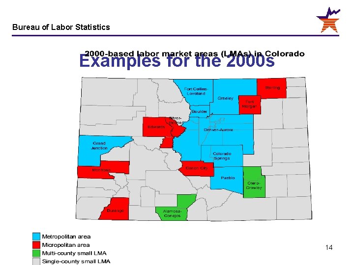 Bureau of Labor Statistics Examples for the 2000 s 14 