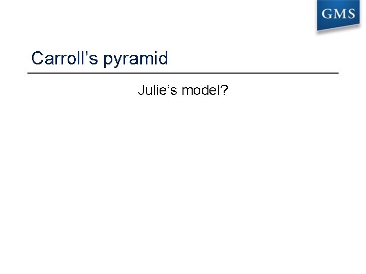 Carroll’s pyramid Julie’s model? Enterprise and its Business Environment © Goodfellow Publishers 2016 17
