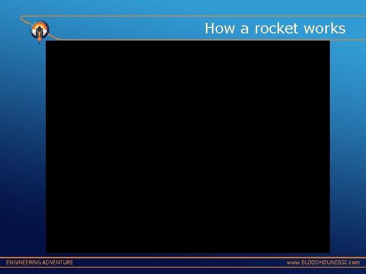 How a rocket works ENGINEERING ADVENTURE www. BLOODHOUNDSSC. com 
