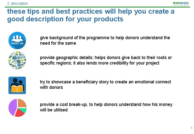 2. description these tips and best practices will help you create a good description