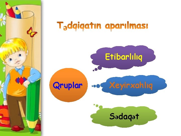 Etibarlılıq Qruplar Xeyirxahlıq Sədaqət 