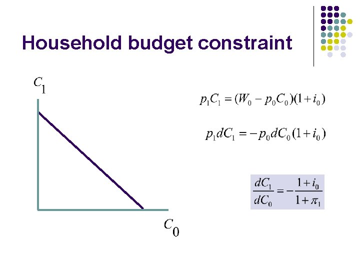 Household budget constraint 