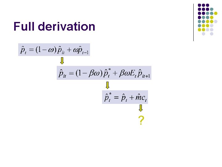 Full derivation ? 