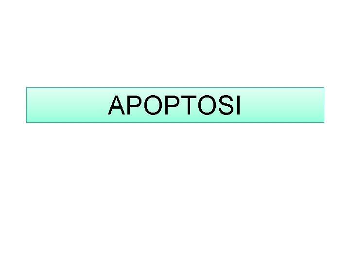 APOPTOSI 