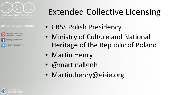 Extended Collective Licensing • CBSS Polish Presidency • Ministry of Culture and National Heritage