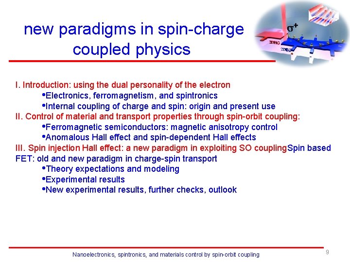 new paradigms in spin-charge coupled physics I. Introduction: using the dual personality of the