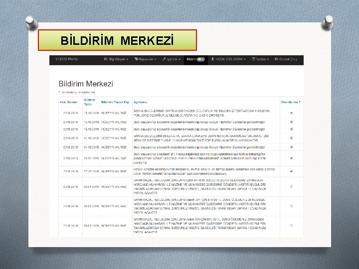 BİLDİRİM MERKEZİ 