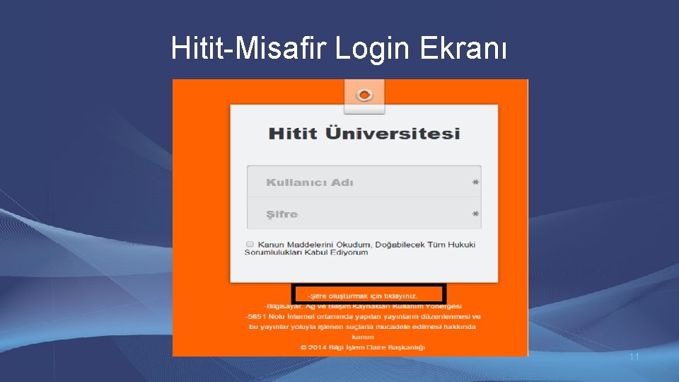 Hitit-Misafir Login Ekranı 11 