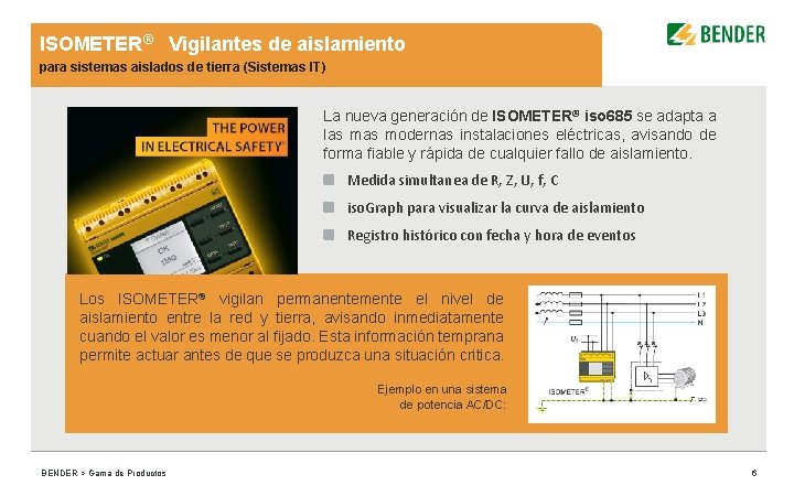 ISOMETER® Vigilantes de aislamiento para sistemas aislados de tierra (Sistemas IT) La nueva generación