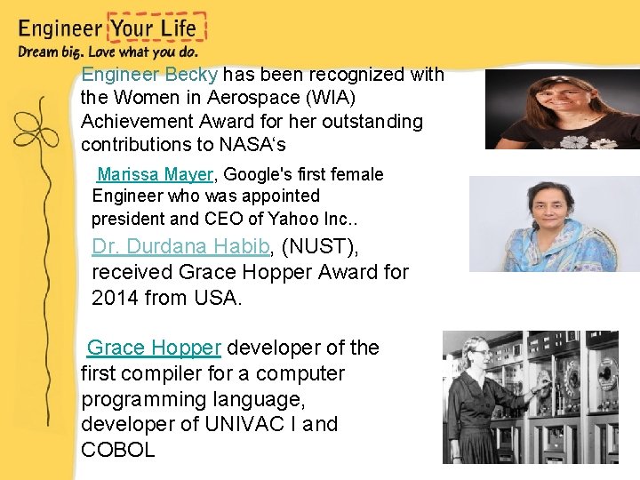 Engineer Becky has been recognized with the Women in Aerospace (WIA) Achievement Award for