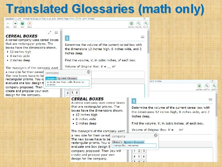 Translated Glossaries (math only) 
