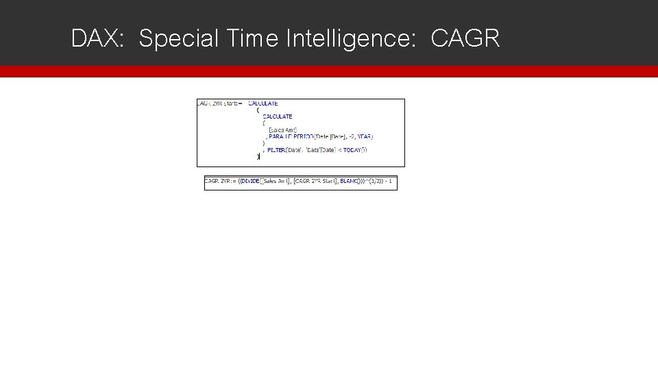 DAX: Special Time Intelligence: CAGR 