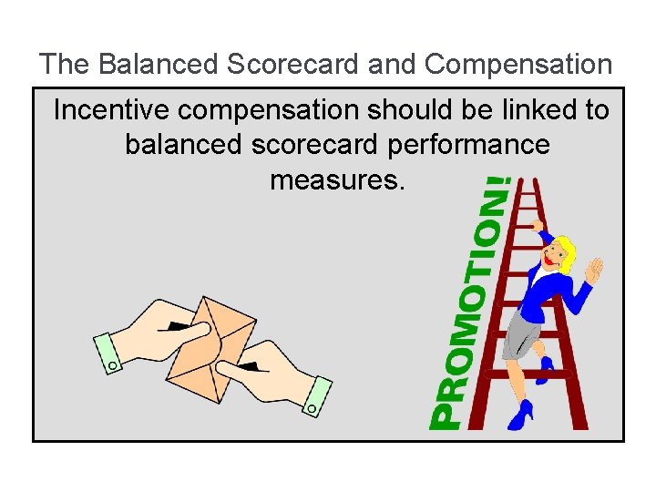 The Balanced Scorecard and Compensation Incentive compensation should be linked to balanced scorecard performance