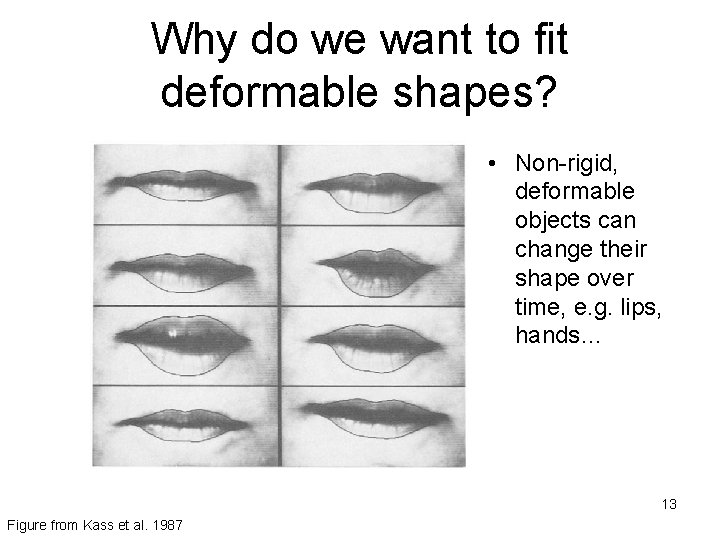 Why do we want to fit deformable shapes? • Non-rigid, deformable objects can change