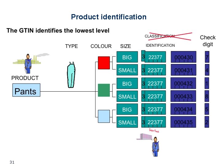 Product identification 31 Product identification 31