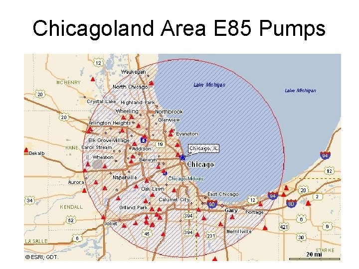 Chicagoland Area E 85 Pumps 