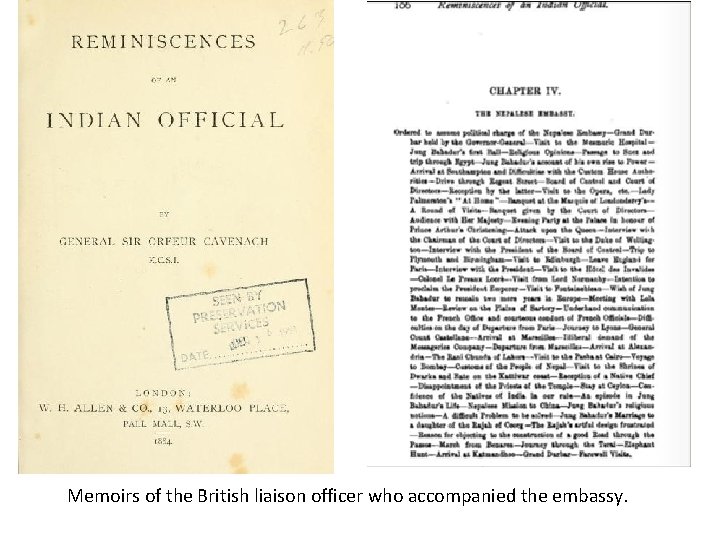 Memoirs of the British liaison officer who accompanied the embassy. 