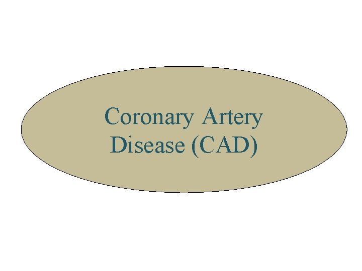 Coronary Artery Disease (CAD) 