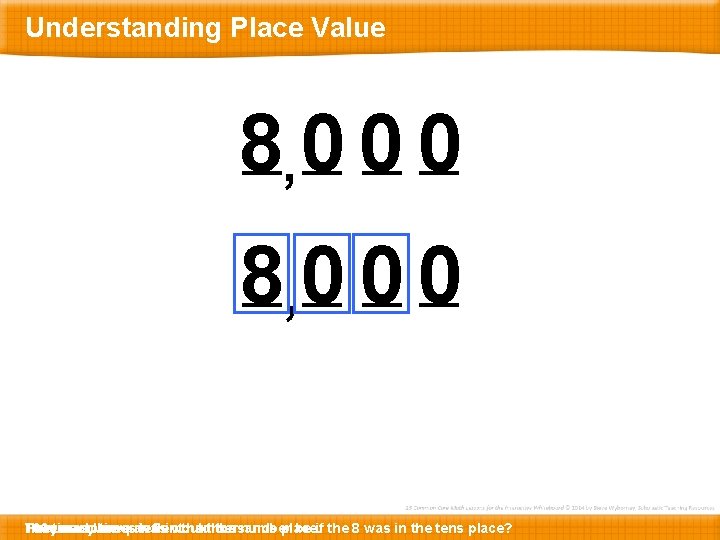 Understanding Place Value 8, 0 0 0 They 10 Here 100 How …times many