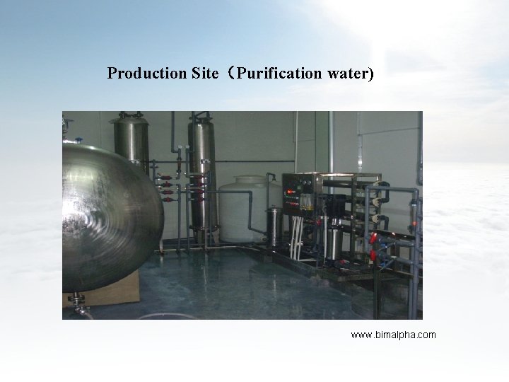 Production Site（Purification water) www. bimalpha. com 