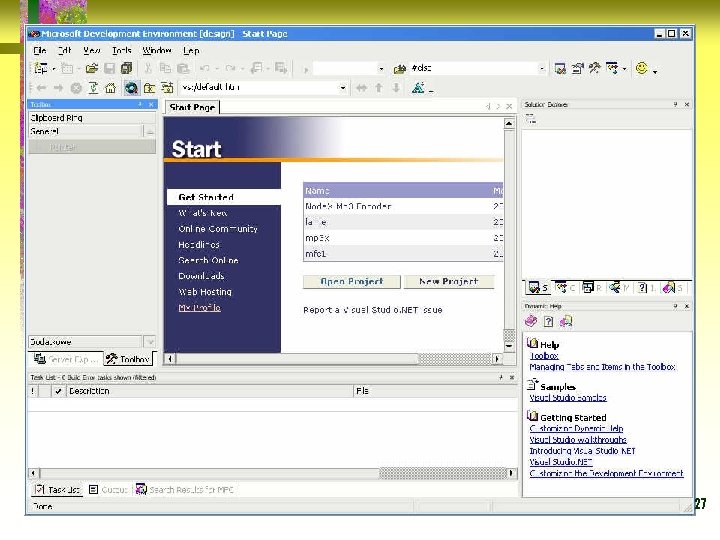 Przystosowanie projektów do VB. NET 27 