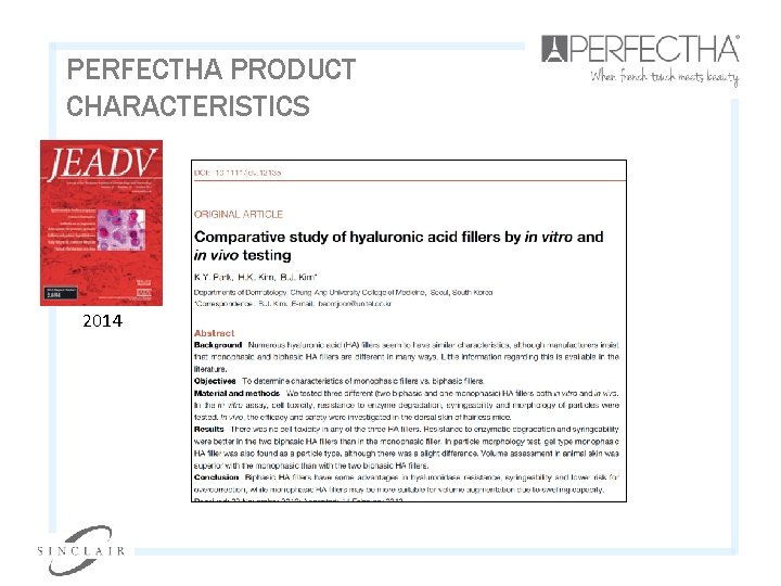 PERFECTHA PRODUCT CHARACTERISTICS 2014 